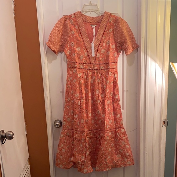 Maisie Chic Pink Floral Midi Skirt - Picture 5 of 15